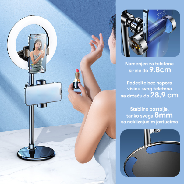 Drzac za mobilni telefon Rtako XBZB-01 crni - 216084-1