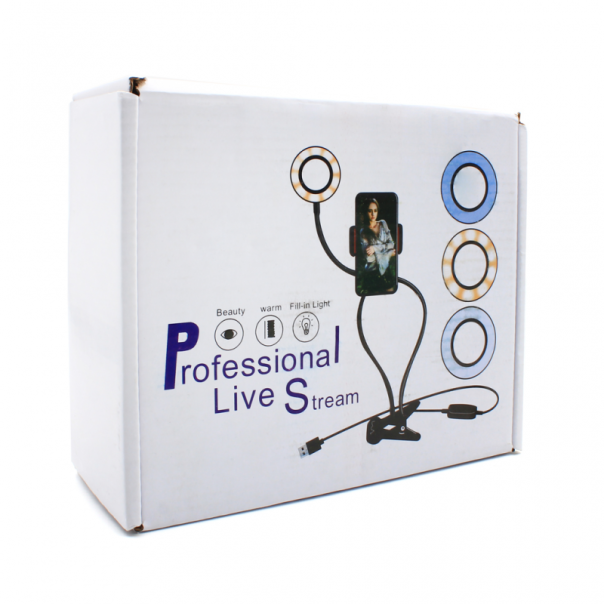 Drzac za mobilni telefon sa LED lampom 2u1 - 91056