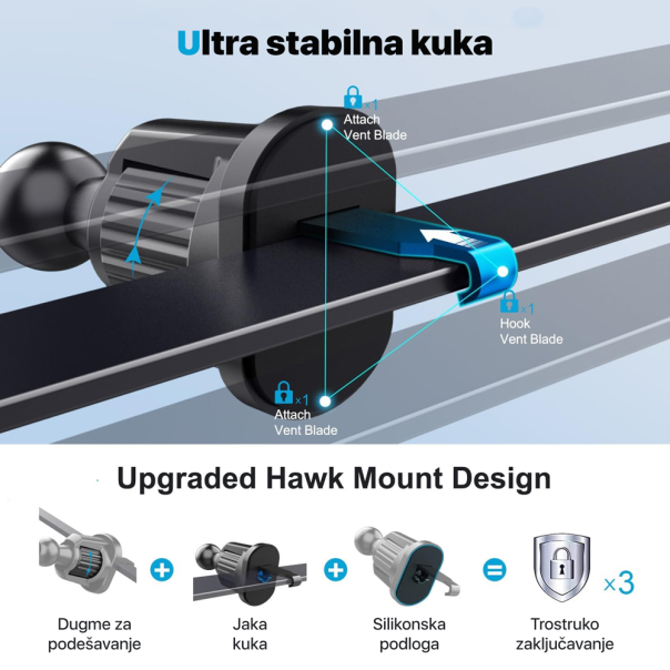 Drzac za mobilni telefon Teracell TC-04 2u1 - 220341