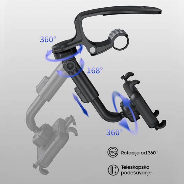 Drzac za mobilni telefon za auto-suncobran V5 - 203872