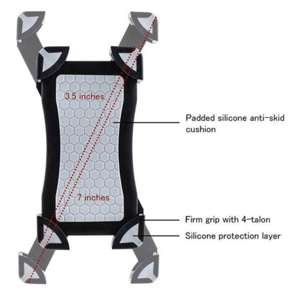 Držač za mobilni za trotinet Xiaomi M365/ Segway Ninebot CH-01/1S/ Essential/ M365 Pro 2 - 043441