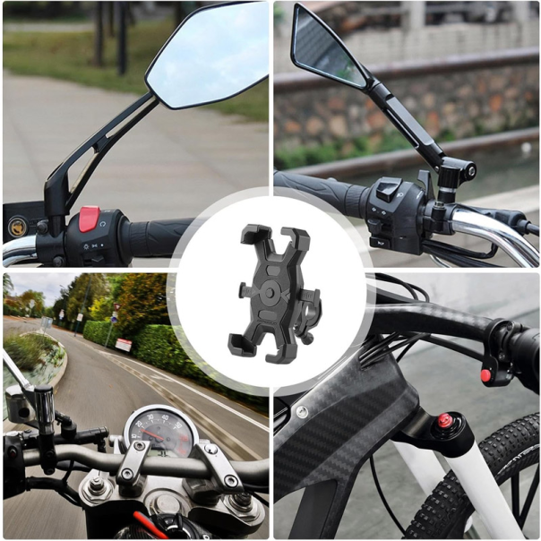 Držač za mobilni telefon/ trotinet/ bicikl (BG-1117) crni - 615901