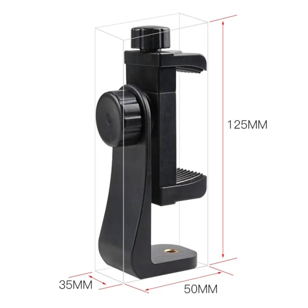 Držač za tripod za telefon 360 rotacioni crni - 611677
