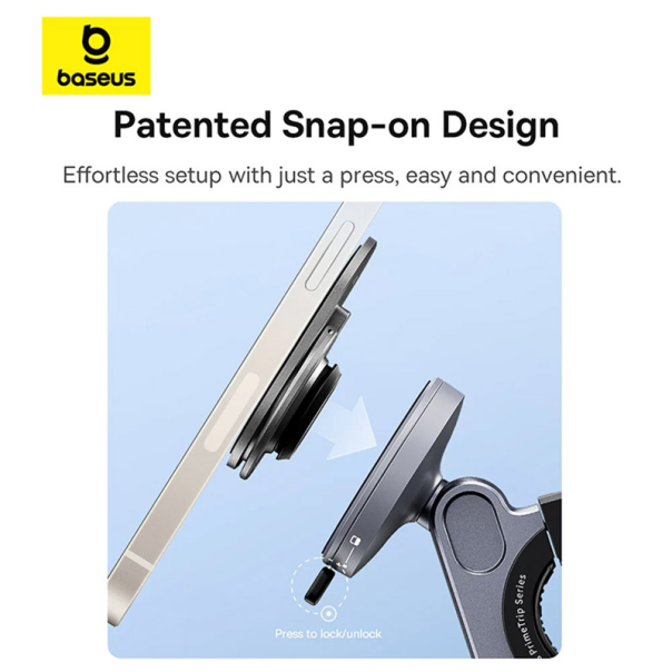 Držač za telefon za bicikl Baseus PrimeTrip Series Stick crni - C40569001121-00