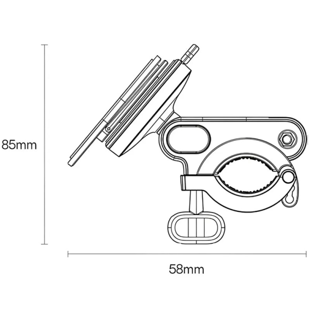 Držač za telefon za bicikl Baseus PrimeTrip Series Stick crni - C40569001121-00
