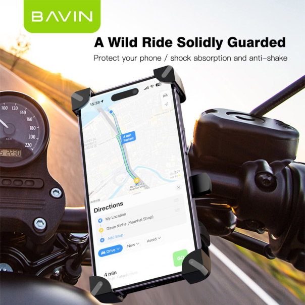 Nanobit Drzac za telefon za bicikl Bavin PC1027 crni - EP3105267