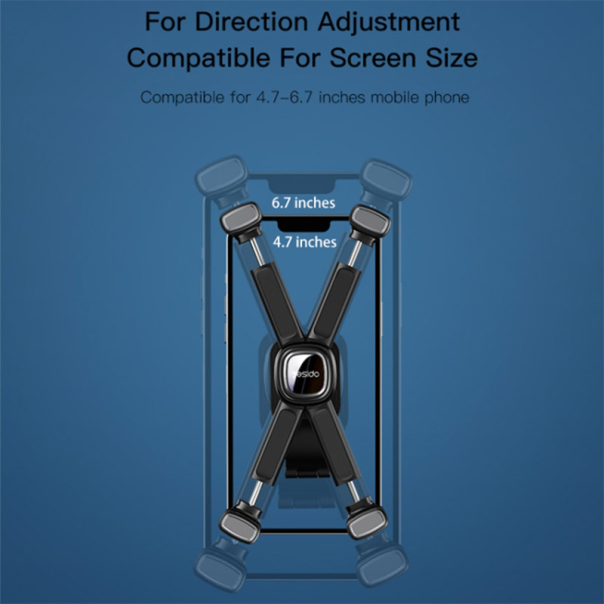 Držač za telefon za bicikl YESIDO C191 crni - 620577