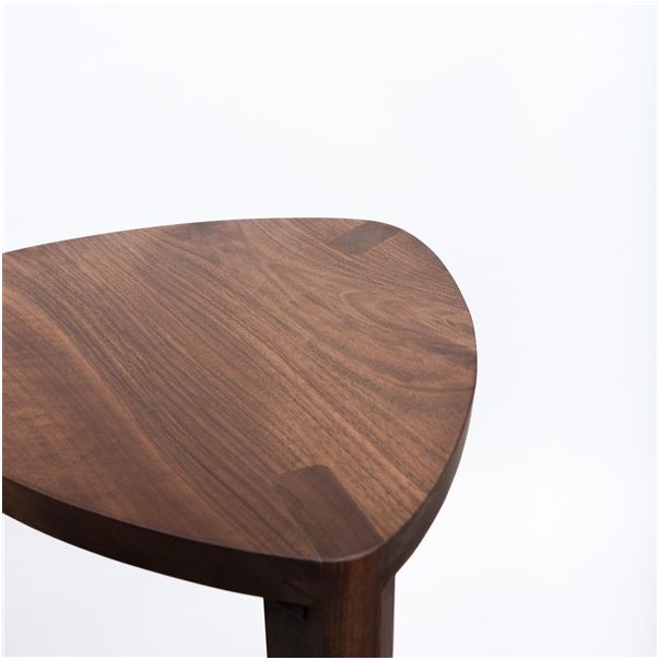 MEDA FURNITURE Drvena barska stolica Orah ravna - OrahRavTer35