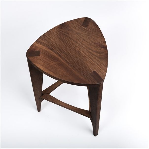 MEDA FURNITURE Drvena barska stolica Orah ravna - OrahRavTer35