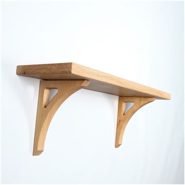 MEDA FURNITURE Drvena Polica hrast - PolHrast50