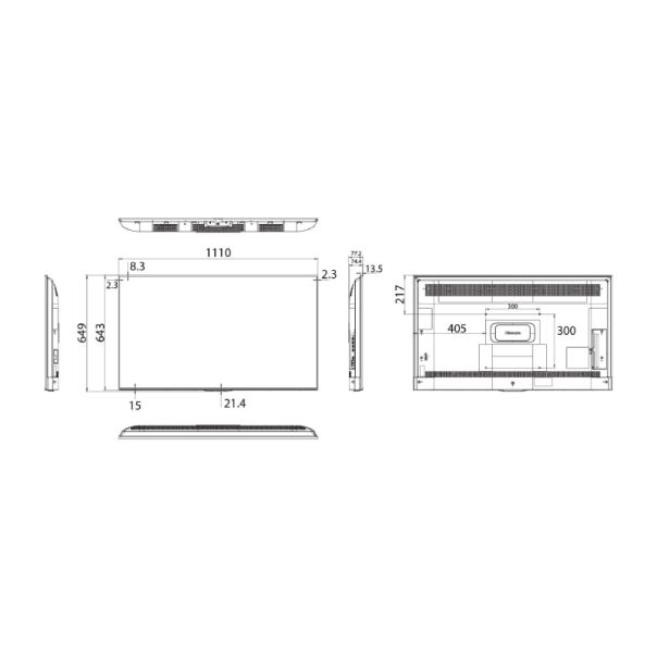 HISENSE 50 inča 50DP30FE 4K UHD 350 nita Digital Signage Display - 16/7 Operation - EP3054401