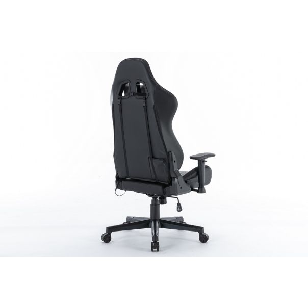 ePlayGame Gejmerska LED Svetleća RGB stolica sa daljinskim HC-2792 ,crna - HC-2792