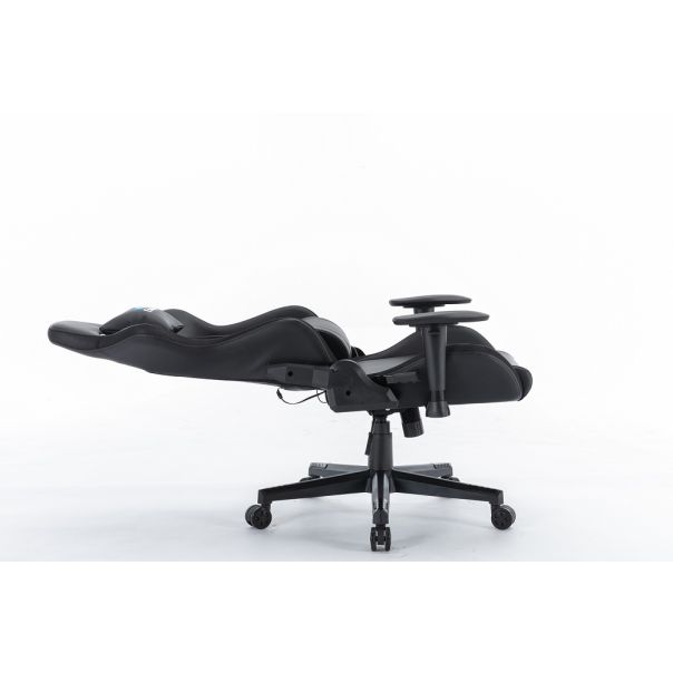 ePlayGame Gejmerska LED Svetleća RGB stolica sa daljinskim HC-2792 ,crna - HC-2792