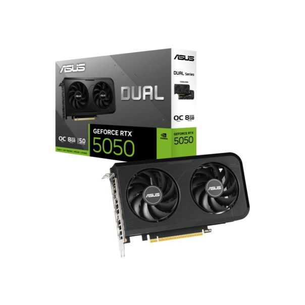 Graficka karta ASUS DUAL-RTX5050-O8G NVD/8GB/GDDR6/128bit/crna - EP3066551