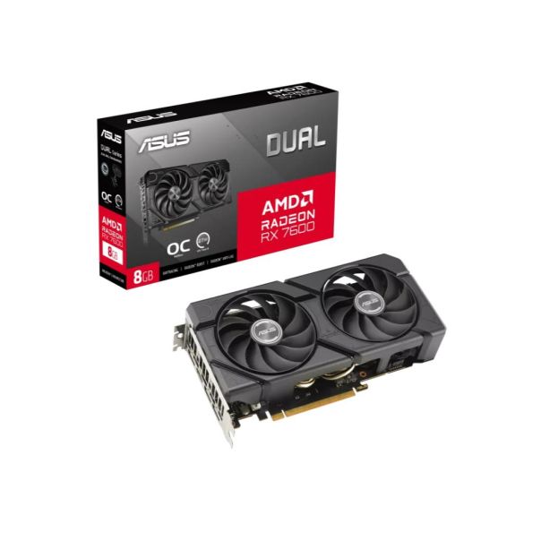 ASUS Graficka karta DUAL-RX7600-O8G-EVO NVD/8GB/GDDR6/128bit/crna - EP2631555