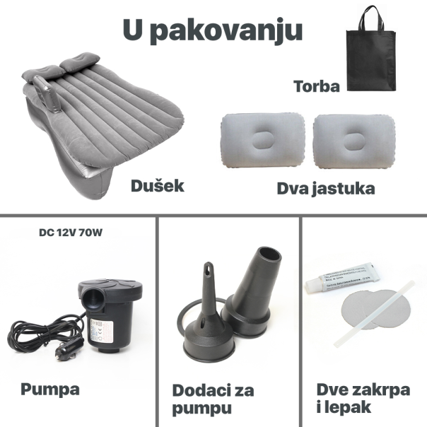 Dusek na naduvavanje za auto JWD-01 - 210176