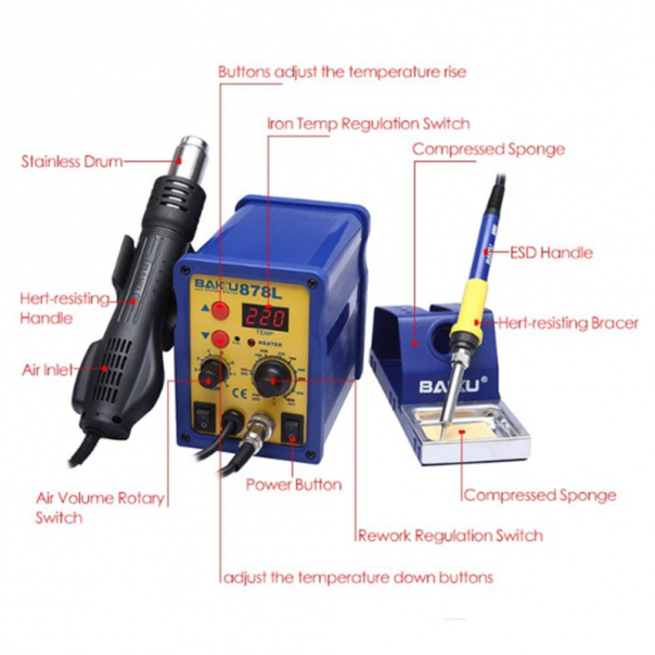 Duvaljka i lemilica BAKU BK-878L - 65737-1-1