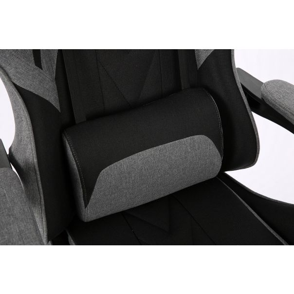 ePlayGame Gejmerska stolica HC-4095 FABRIC BDG tamno siva crna - HC-4095 FABRIC BDG