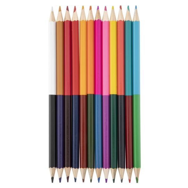 GRAFIX Dvostrane drvene bojice 24 boje - 52277