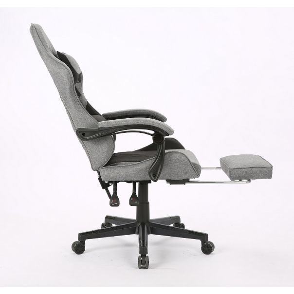 ePlayGame Gejmerska stolica HC-4095 FABRIC BDG tamno siva crna - HC-4095 FABRIC BDG