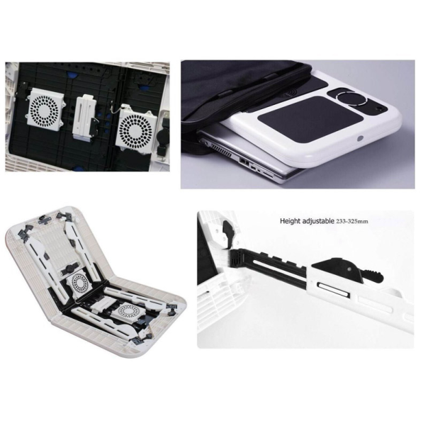 Postolje cooler za laptop E-table sto sa dva coolera LD-09 Desk (285x316x36mm) - 611489