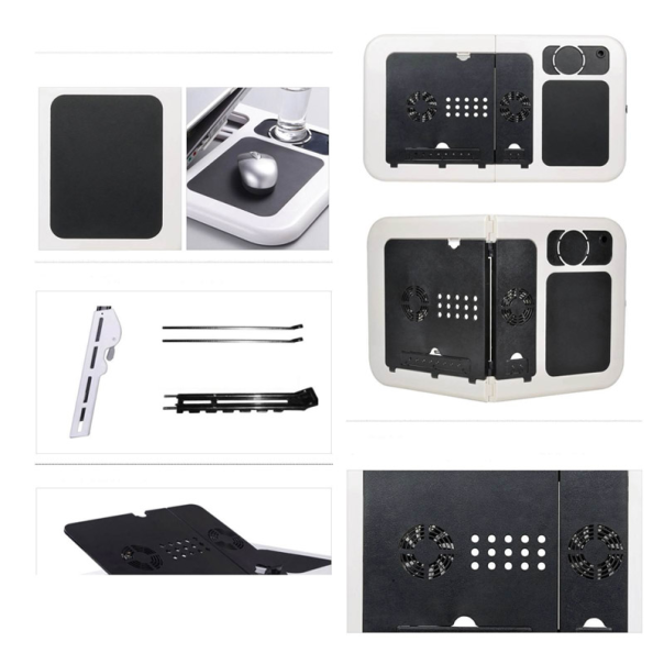 Postolje cooler za laptop E-table sto sa dva coolera LD-09 Desk (285x316x36mm) - 611489