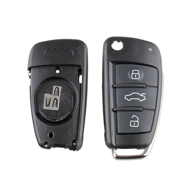 888 CAR ACCESSORIES Kućište oklop ključa za audi  3 tastera a3 a4 a6 a8 q7 - E05-AP000