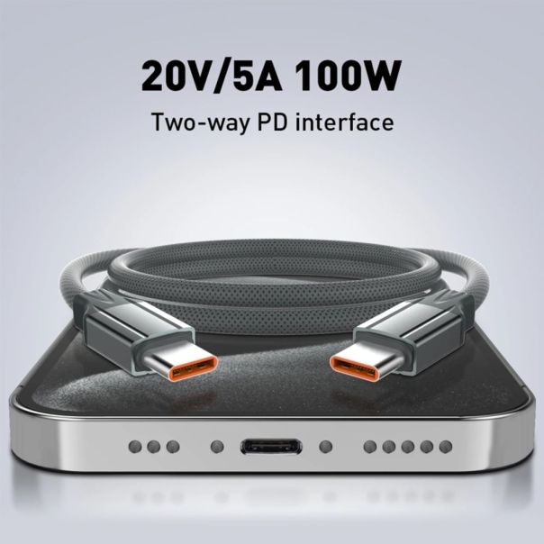 Data kabl LDNIO LC442C 100w, Type C na Type C sivi 2m - 224848