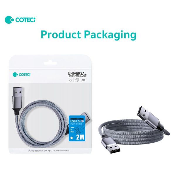 Kabl Coteci OF-067 USB nastavak 2.0 AM na AM 2m - EP3009613