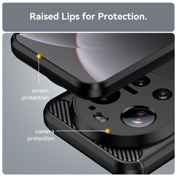 Maska za Xiaomi 17 Ultra crna Defender Safeguard - EP2964566