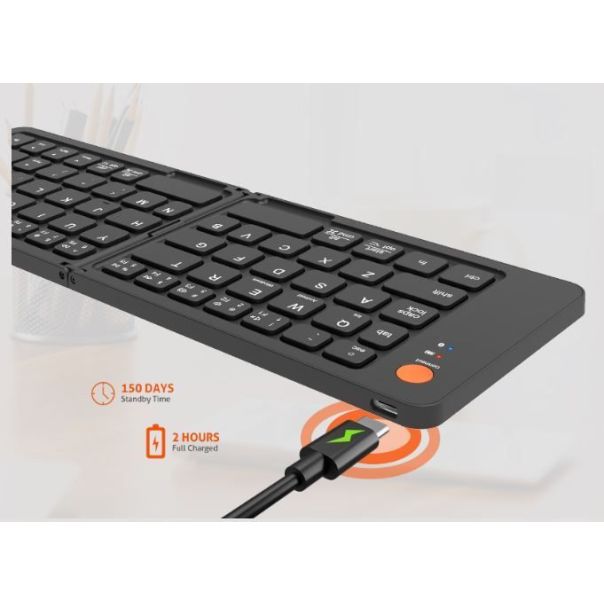 MEETION BTK001 SKLOPIVA, PUNJIVA BEŽ.Tastatura, CRNA - EP3251550