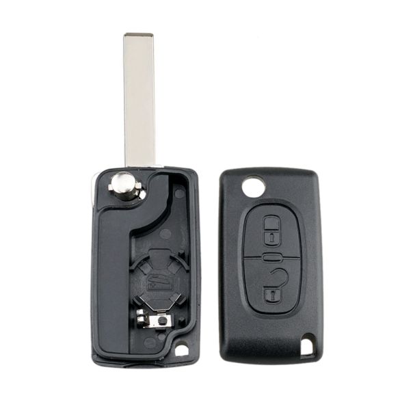 888 CAR ACCESSORIES Kućište oklop ključa 2 dugmeta hu83-ce0536 za Peugeot-Citroen - E19-AP000