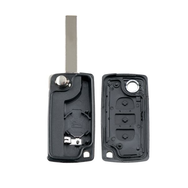 888 CAR ACCESSORIES Kućište oklop ključa 3 dugmeta za  hu83-ce0536  Peugeot-Citroen hu 83 - E22-AP000