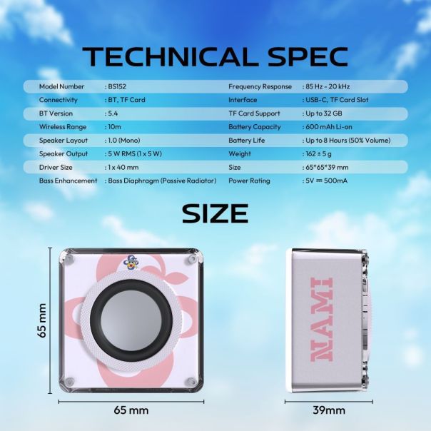 Fantech Wireless zvucnik BS152 OP NeraBox ONE PIECE NAMI - EP3169536