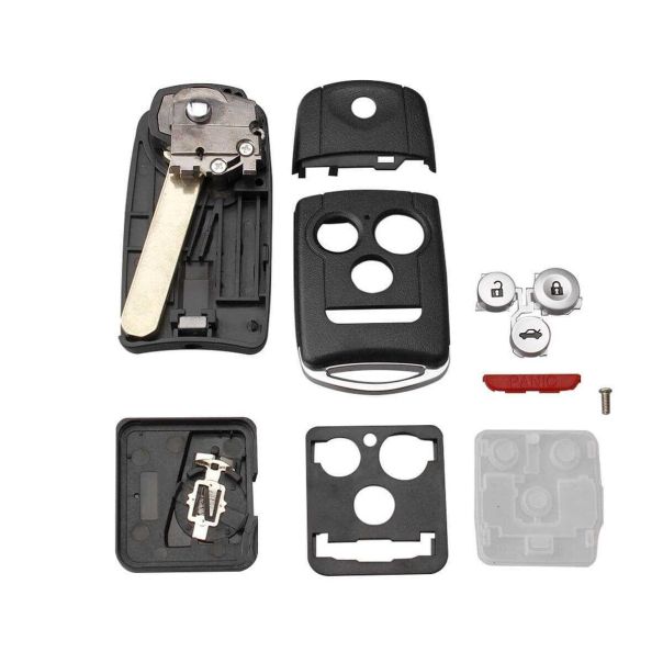 888 CAR ACCESSORIES Kućište oklop ključa honda  3 + 1 tastera - E38-AP000