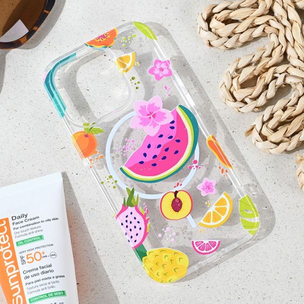 Maska za iPhone 15 Pro 6.1 Summer Fruits Print Magsafe - 8020885