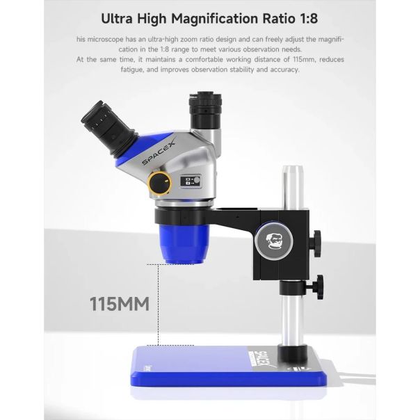 Mikroskop MECHANIC SPACE X plavi - 222398