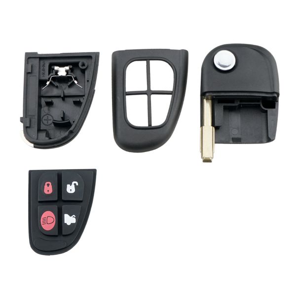 888 CAR ACCESSORIES Kućište oklop ključa 4 dugmeta za Jaguar - E71-aP000