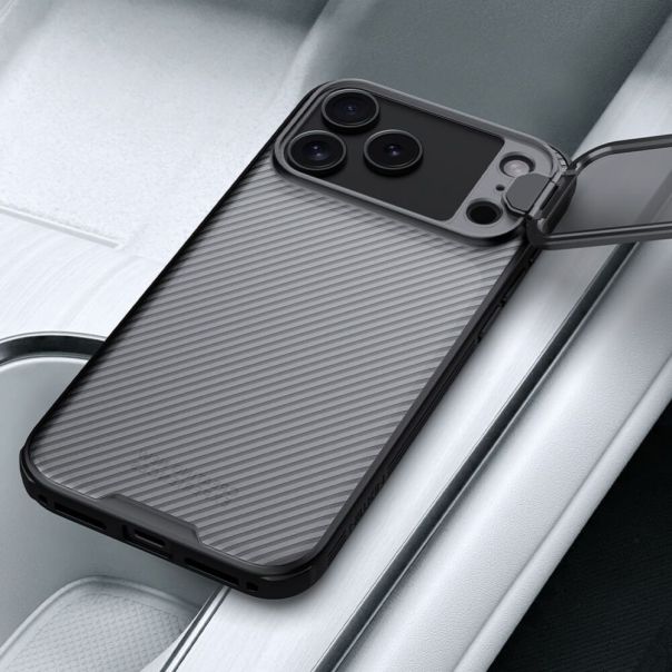 Maska za iPhone 17 Pro Max 6.9 crna (transparent kamera) Nillkin CamShield Prop - 224025