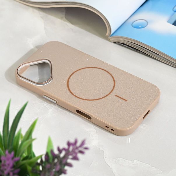 Maska za iPhone 17 6.3 Magsafe Sparkle Dust zlatna - 222931