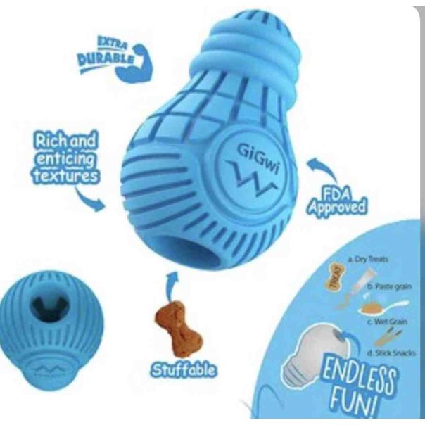 GIGWI Igračka za psa Sijalica od gume S - G8508