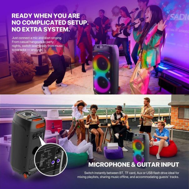 Fantech Bluetooth zvucnik NP02 NeraParty crni - EP3199298