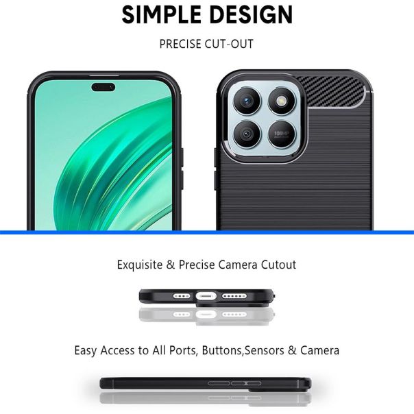 Maska za Honor X7d 4G/400 Smart 5G crna Defender Safeguard - 224427