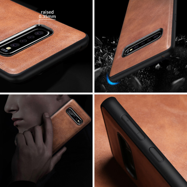 Maska za Samsung S10e/ G970 Earl III Leather plava - 033065-1