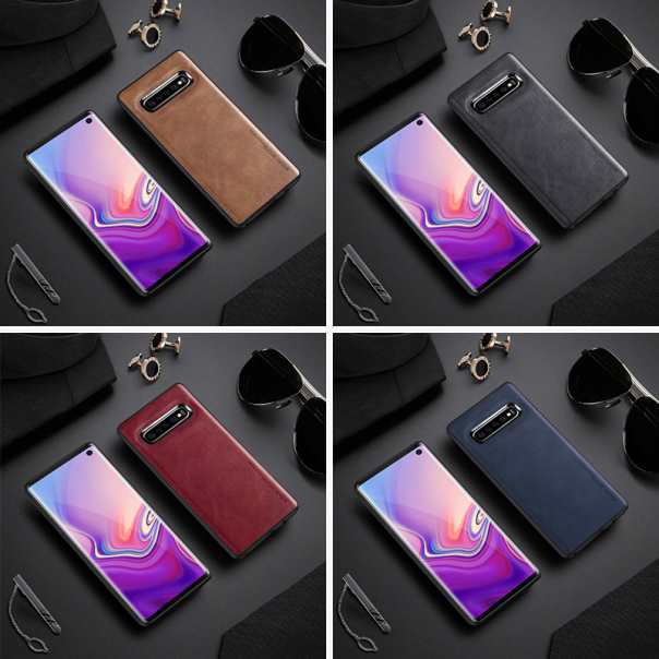 Maska za Samsung S10e/ G970 Earl III Leather plava - 033065-1