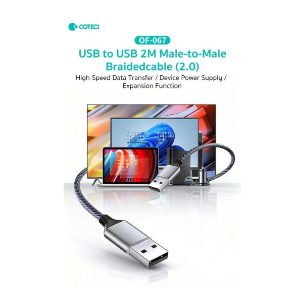 Kabl Coteci OF-067 USB nastavak 2.0 AM na AM 2m - EP3009613