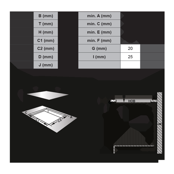 VOX Ugradna ploča EBC 400 DB - EBC400DB