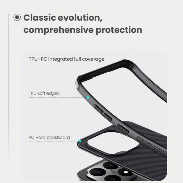 Maska za Xiaomi 15T crna Nillkin Scrub Pro - 224754