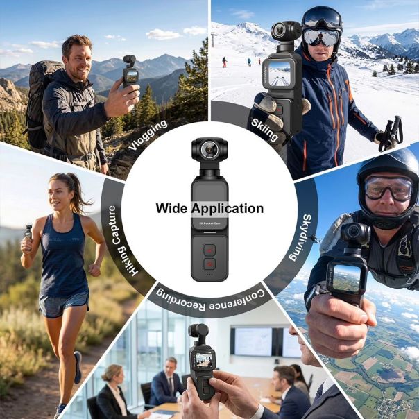 JWD Akciona kamera 5K pocket crna - EP3124108