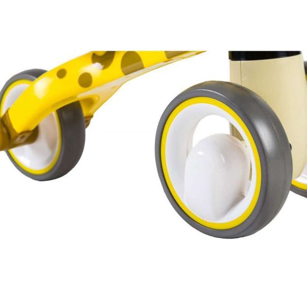 ECO TOYS Bicikl guralica za decu Žirafa, žuta - LB1603 YELLOW